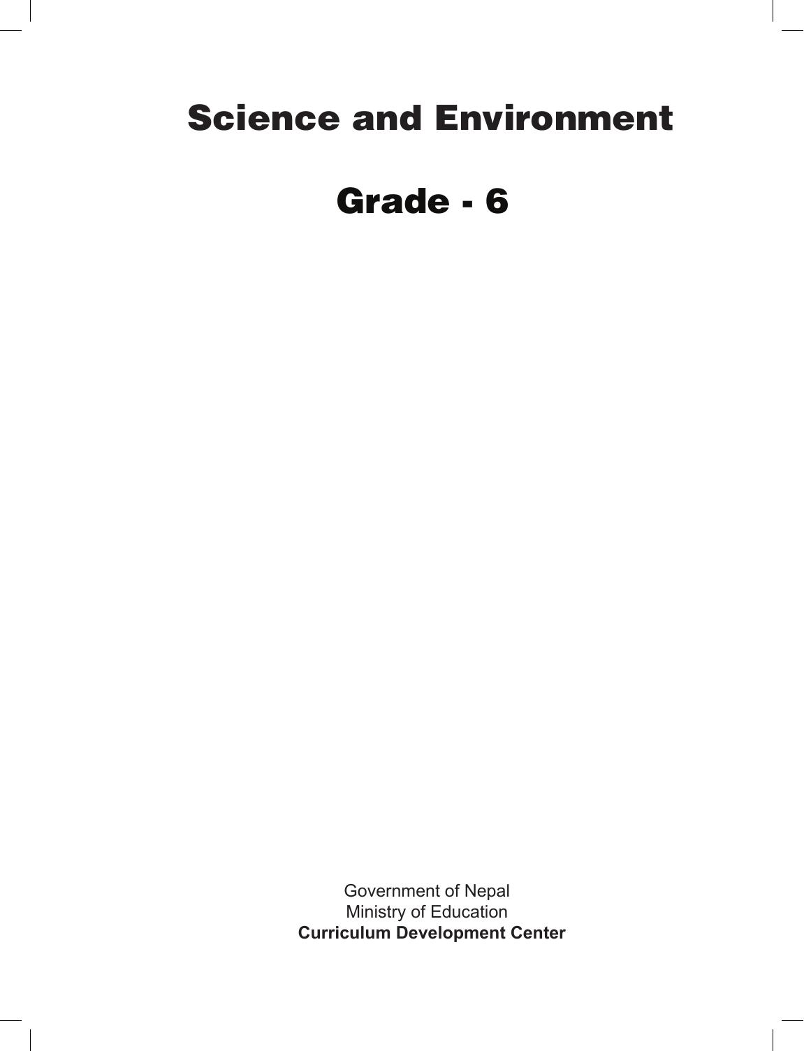 CDC 2018 - Sceince Grade 6